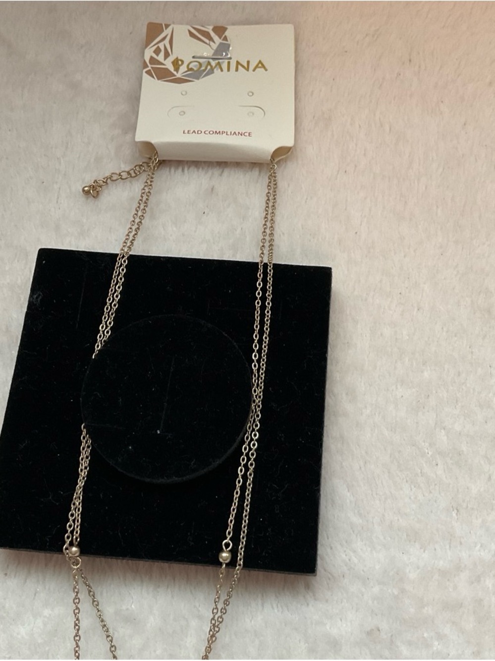 Pomina Gold Double-Layer Necklace - Gold